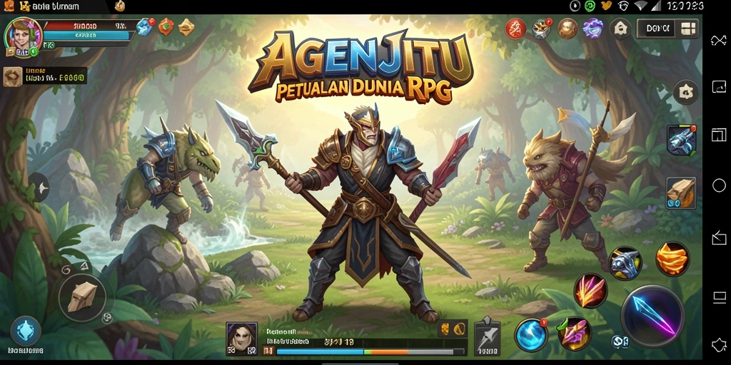 Tampilan gameplay menegangkan dalam AGENJITU yang memukau.