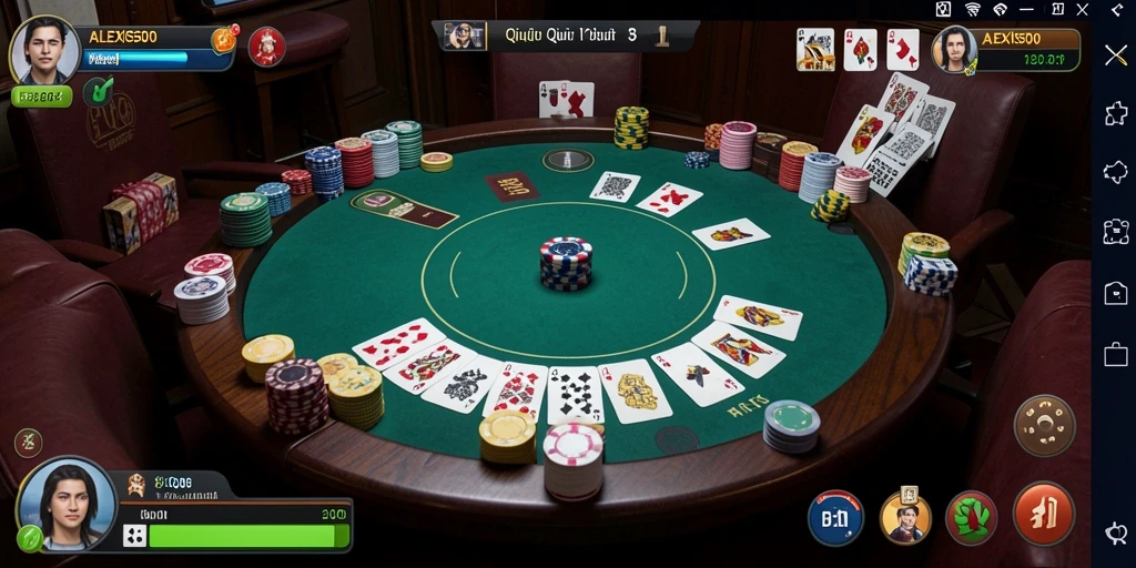 Menampilkan gameplay QiuQiu yang seru dan interaktif.