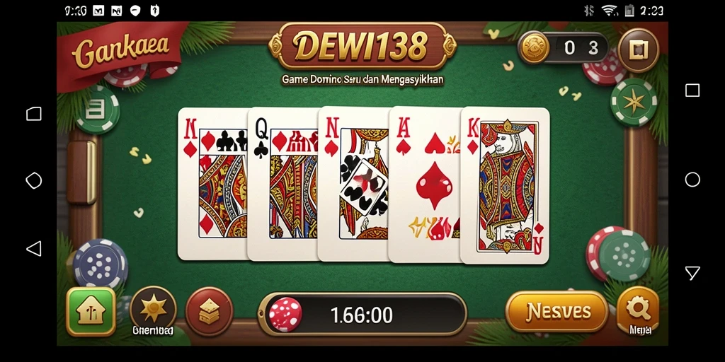 Tampilan menarik dari permainan DEWI138 yang penuh dengan aksi domino.