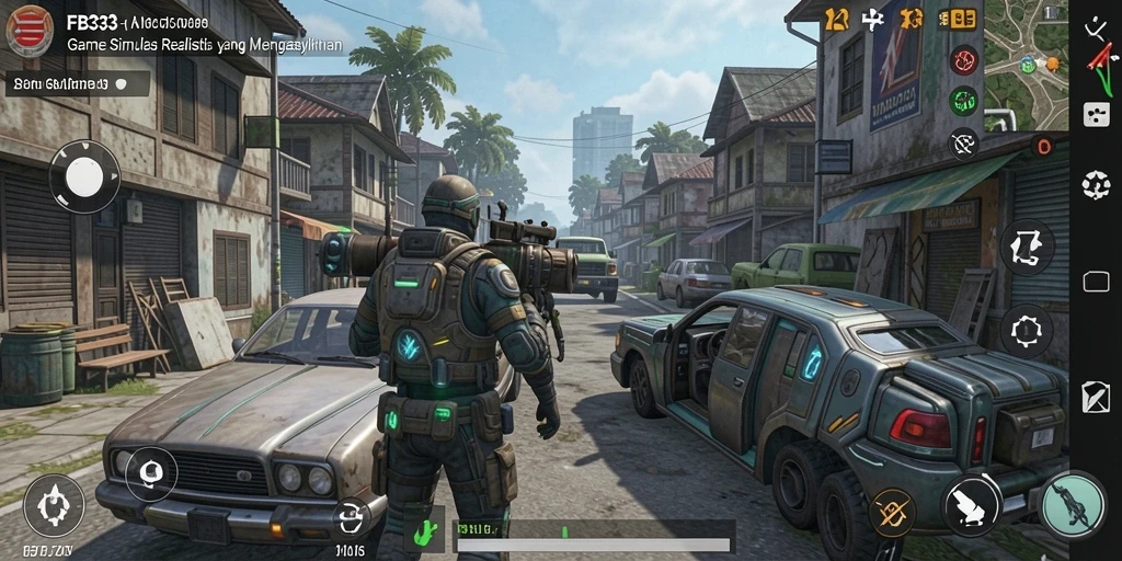 Screenshot FB333 menunjukkan momen seru dalam gameplay simulasi.