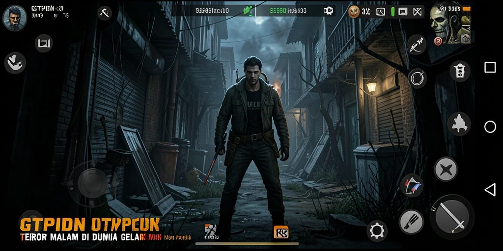 Tampilan gameplay GTPIDN yang menegangkan dan penuh misteri.