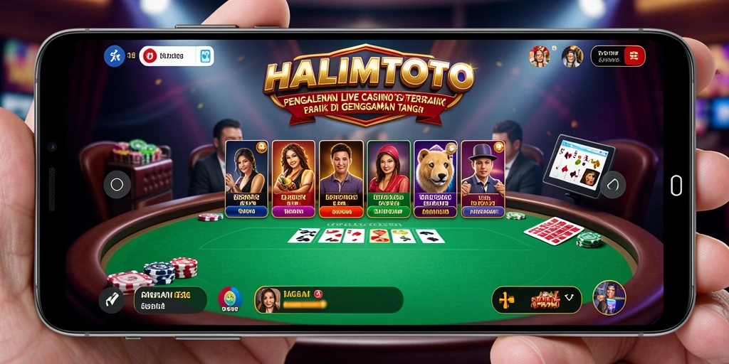 Tampilan screenshot game HALIMTOTO yang menarik dalam suasana Live Casino.