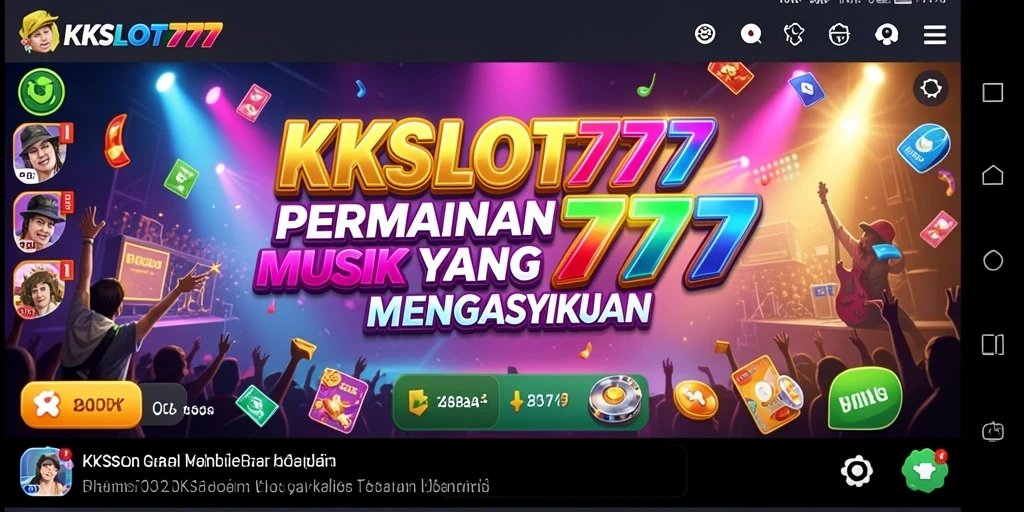 Tampilan gameplay seru dengan koleksi lagu menarik di KKSLOT777.