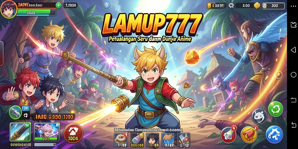 Tampilan gameplay seru dan karakter ikonik dari anime.