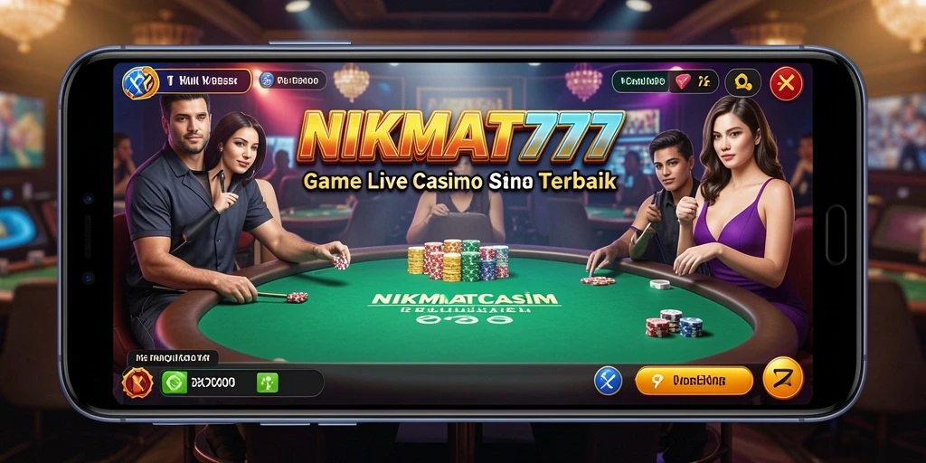 Tampilan gameplay Live Casino yang menarik dan interaktif di NIKMAT777.