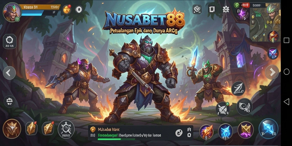 Tampilan gameplay ARPG yang menegangkan di NUSABET88.