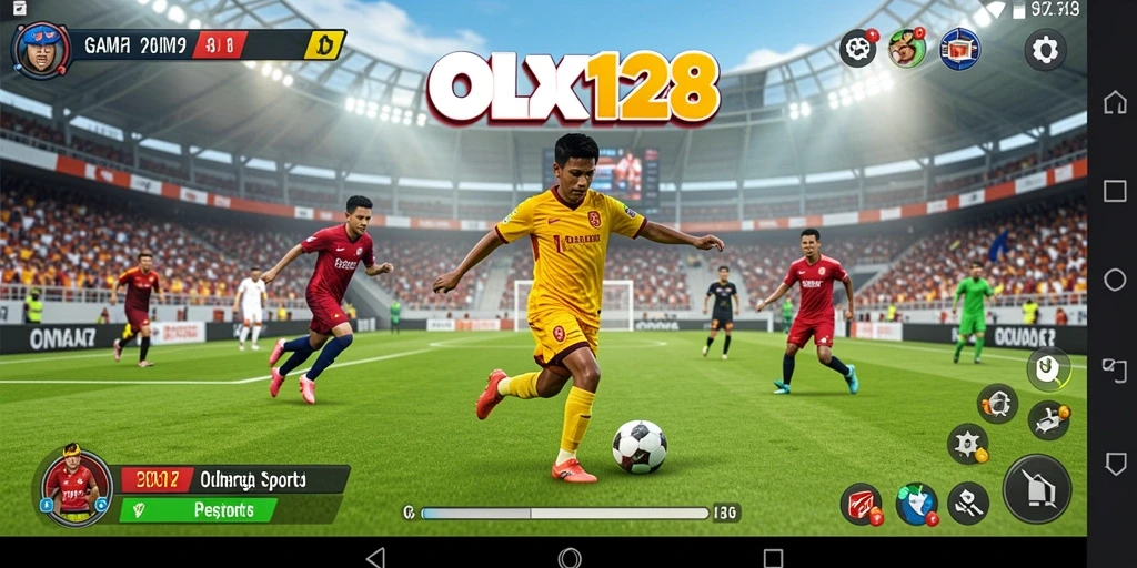 Tampilan menarik dari gameplay OLX128 yang penuh aksi.