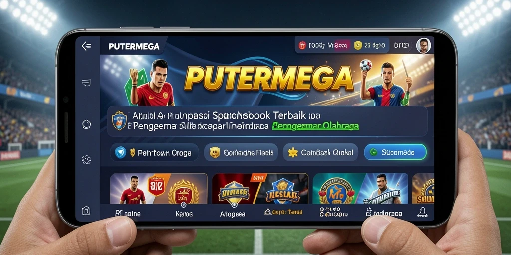 Tampilan antarmuka PUTERMEGA saat bermain sportsbook.