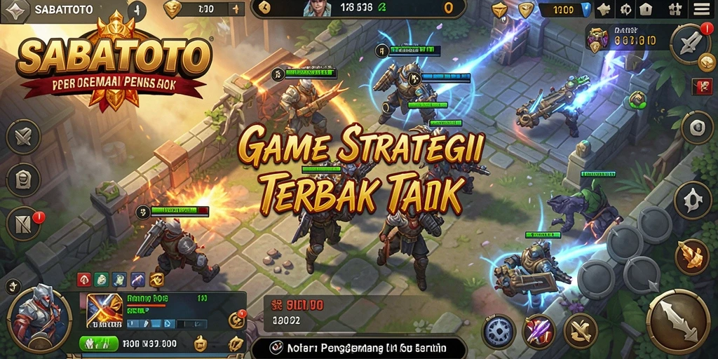 Tampilan gameplay strategis yang menegangkan di SABATOTO.