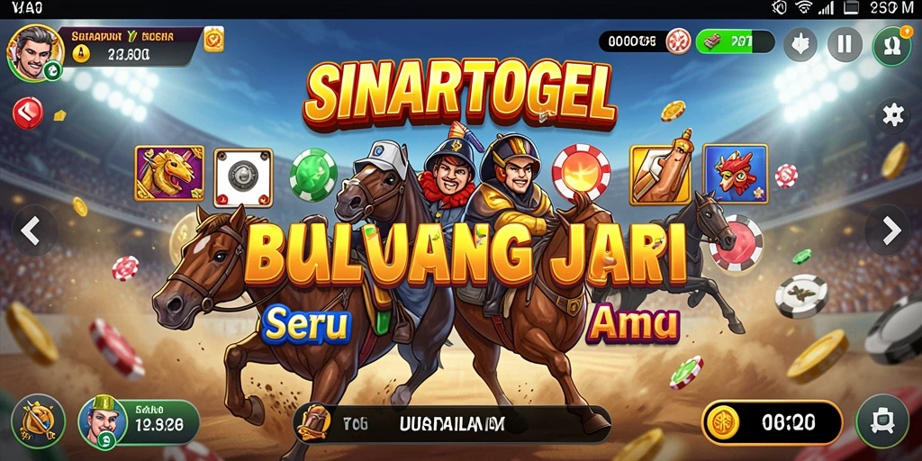 Tampilan gameplay balapan mendebarkan di SINARTOGEL.