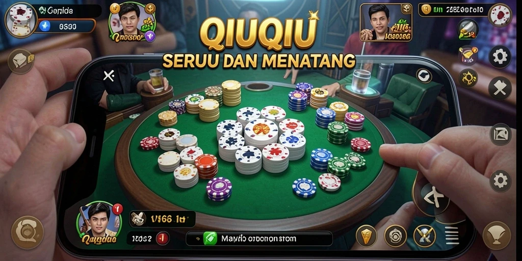 Screenshot gameplay QiuQiu yang menegangkan dan seru.